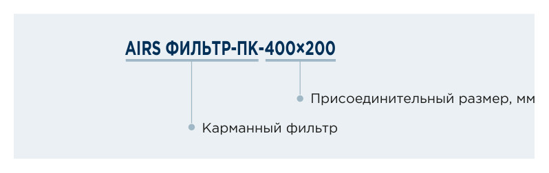 Фильтр карманный AIRS ФИЛЬТР-ПК