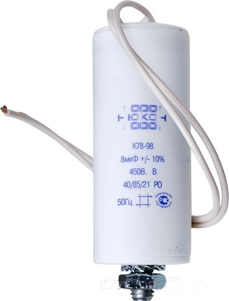 Конденсатор пусковой 4 мкФ 450 В для мотор-колёс VILMANN Конденсатор пусковой 4 мкФ 450 В для мотор-колёс VILMANN
