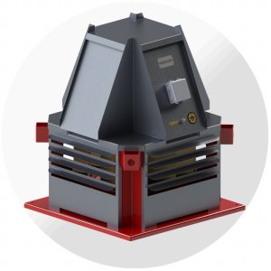 Крышный вентилятор дымоудаления ВКРС-ДУ №14, Ø1400 мм