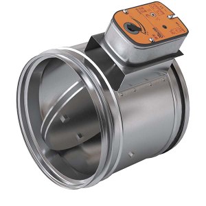 Противопожарный клапан LVR-60-160-НО-МВ-N(230)-Нп круглый Ø160 мм, EI 60, нормально открытый